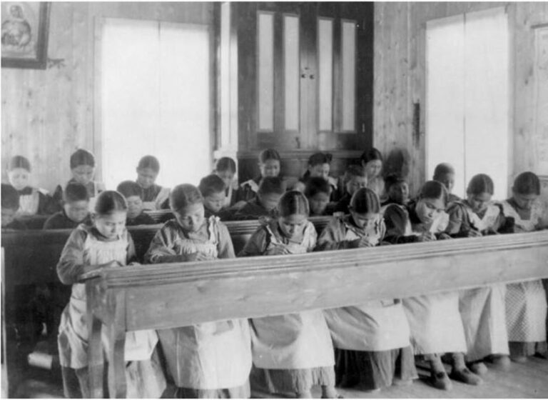 R.C. Indian Residential School Study Time, Fort Resolution, N.W.T.